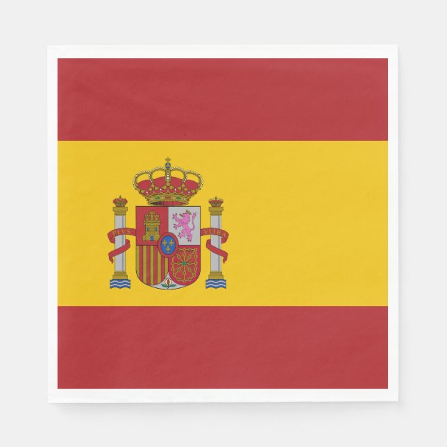 Spanische Flagge Serviette (Vorderseite)
