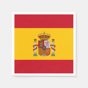 Spanische Flagge Serviette
