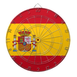 Spanische Flagge (Spanien) Dartscheibe
