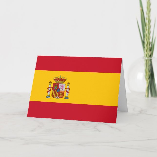 Spanische Flagge (Spanien) Karte (Vorderseite)