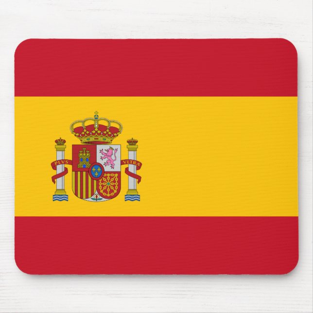 Spanische Flagge (Spanien) Mousepad (Vorne)