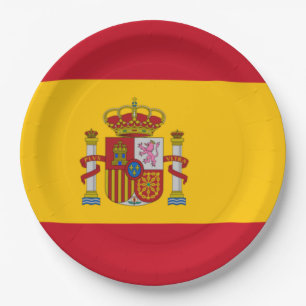 Spanische Flagge (Spanien) Pappteller