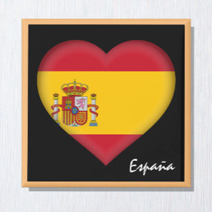 Spanische Flagge - Spanien - Reise, Urlaub / Sport Magnet