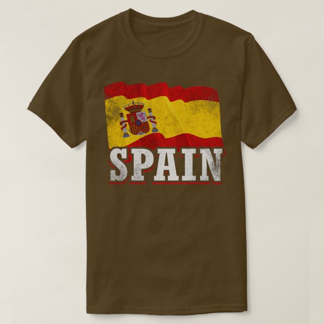 Spanische Flagge T-Shirt (Design vorne)