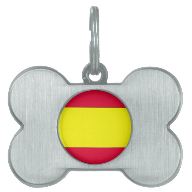 Spanische Flagge Tiermarke (Vorderseite)
