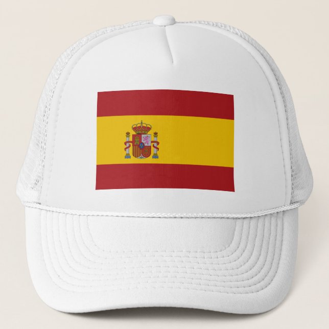 Spanische Flagge Truckerkappe (Vorderseite)