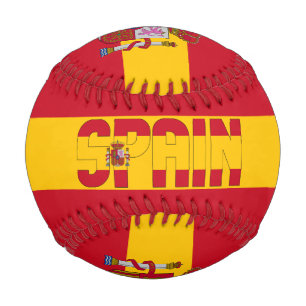 Spanische Flagge und Wappen Patriotisch Baseball