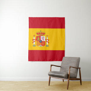 Spanische Flagge Wandteppich