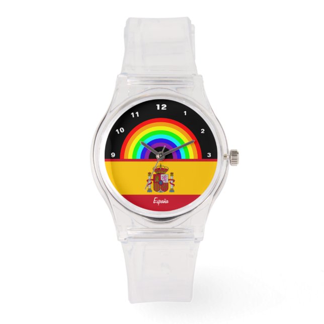 Spanische Flaggenüberwachung, Liebe España, Spanie Armbanduhr (Vorderseite)