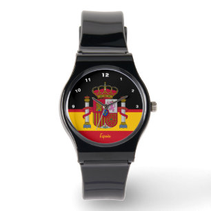 Spanische Flaggenüberwachung, Spanien, España-Mode Armbanduhr