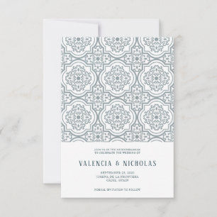 Spanische Fliesen Hochzeit Save-the-Date Save The Date