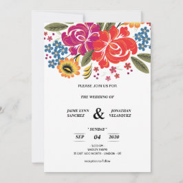 SPANISCHE FLORALS-BREITERINVITATIONEN
