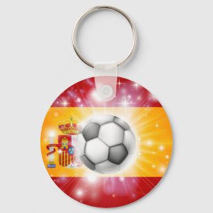 spanische Fußballflagge Schlüsselanhänger