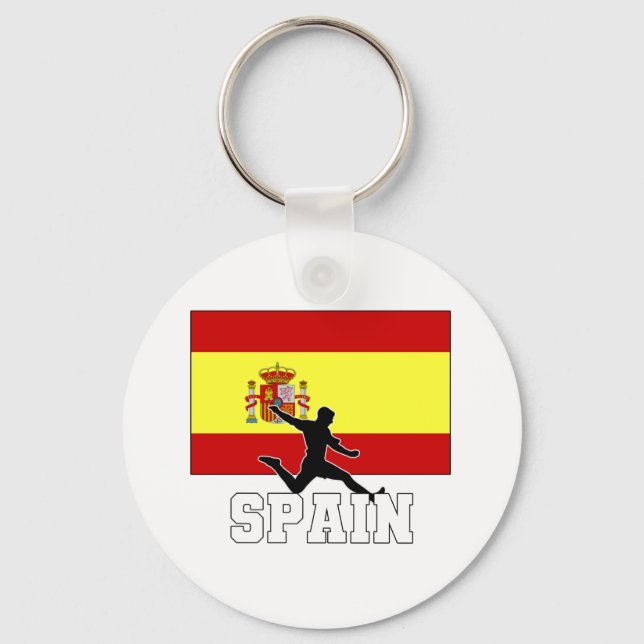 Spanische Fußballnationalmannschaft Schlüsselanhänger (Vorderseite)