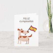 Spanische Geburtstagskarte - feliz cumpleaños