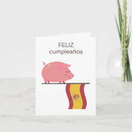 Spanische Geburtstagskarte - feliz cumpleaños Karte