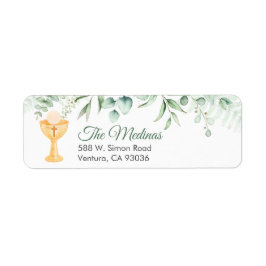 Spanische Grüne Erste Kommunion Rücksendeadresse