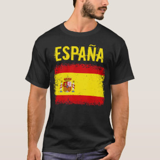 Spanische Grunge-Flagge Spanien T-Shirt