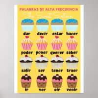 Spanische Hochfrequenz-Wörter Sweet 16