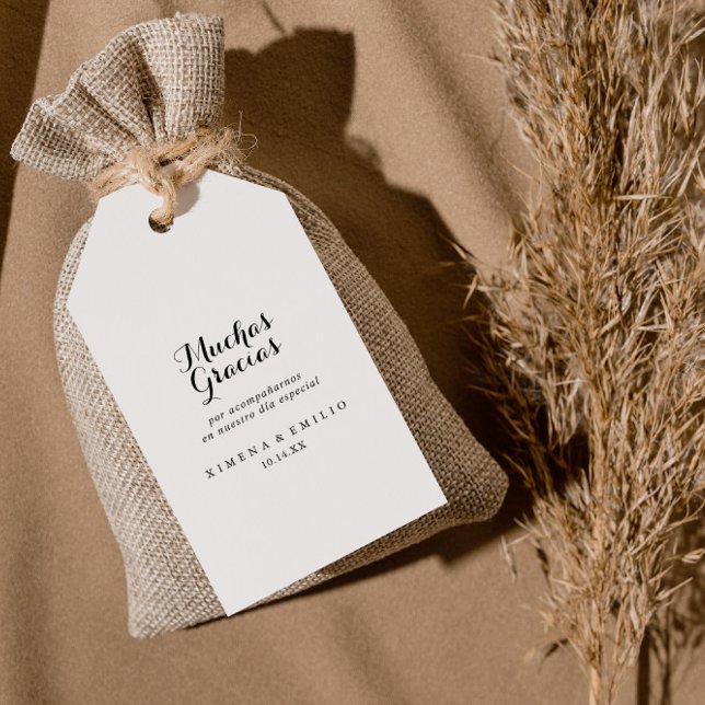 Spanische Hochzeit Danke Geschenkanhänger (Von Creator hochgeladen)
