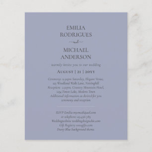 Spanische Hochzeit lädt BILINGUAL Budget Boda ein Flyer