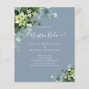 Spanische Hochzeit NUESTRA BODA Eukalyptus Greener Flyer