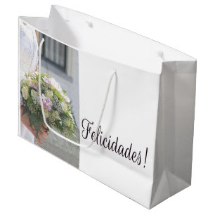 Spanische Hochzeitsgeschenktasche für Glückwünsche Große Geschenktüte