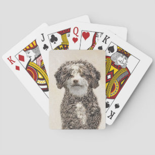 Spanische Hundemalerei - Niedliche Originalkunst Spielkarten