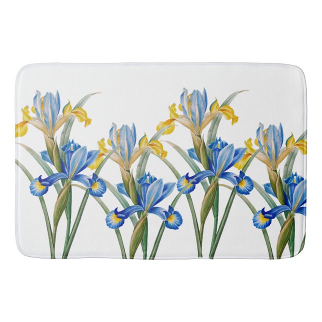 Spanische Iris von Pierre-Joseph Redouté Badematte (Vorderseite)