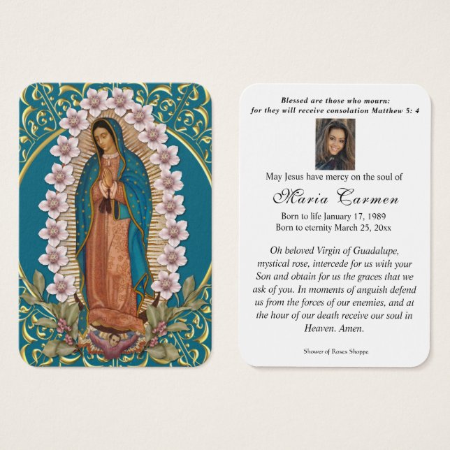 Spanische Jungfrau Mary Guadalupe Katholische Beer (Vorne & Hinten)