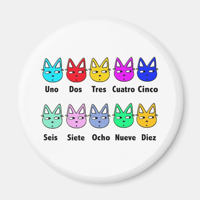 Spanische Katzen Magnet (Vorne)
