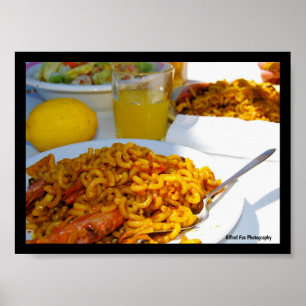Spanische Küche Setting Poster