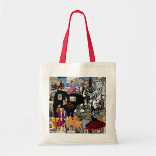 Spanische Kulturgeschenke Spanien-Collage Tragetasche