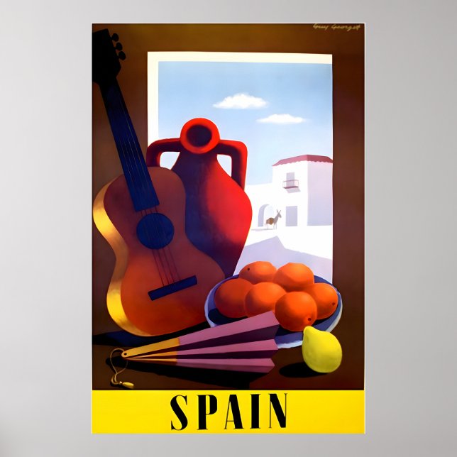 Spanische Kunst Spanien Reiseplakat Prin Poster (Vorne)