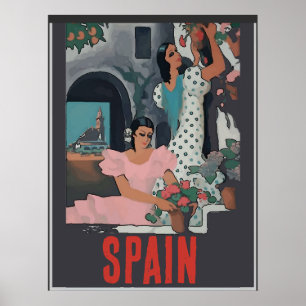 Spanische Ladys, Text hinzufügen Poster
