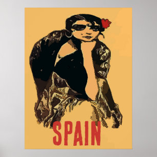 Spanische Ladys, Text hinzufügen Poster