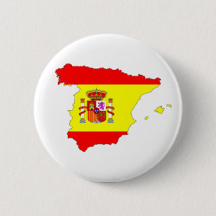 Spanische Landesflaggenform Button