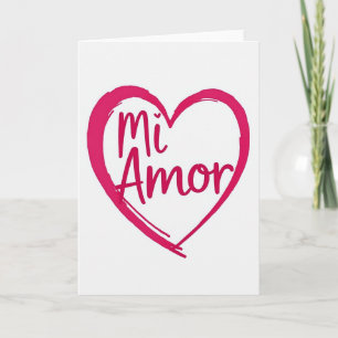 Spanische Liebeskarte 'Mi Amor' Karte