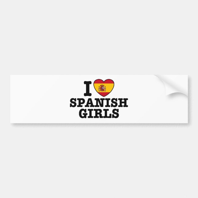 Spanische Mädchen Autoaufkleber (Vorne)
