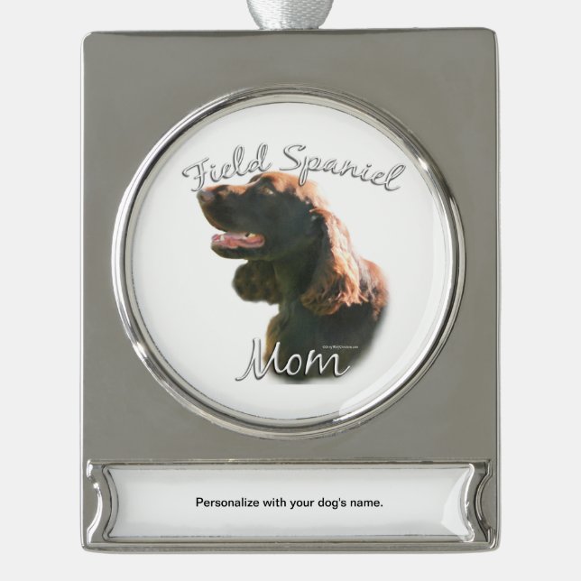 Spanische Mama 2 Banner-Ornament Silber (Vorderseite)