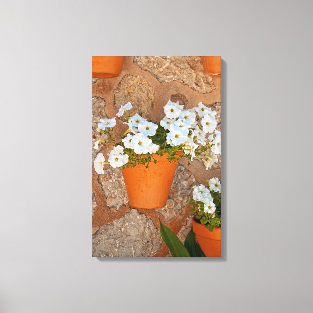 Spanische Mauer umhüllte Canvas Leinwanddruck (Vorderseite)