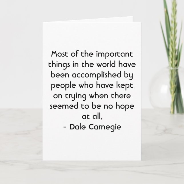 Spanische Motivation - Dale Carnegie Karte (Vorderseite)