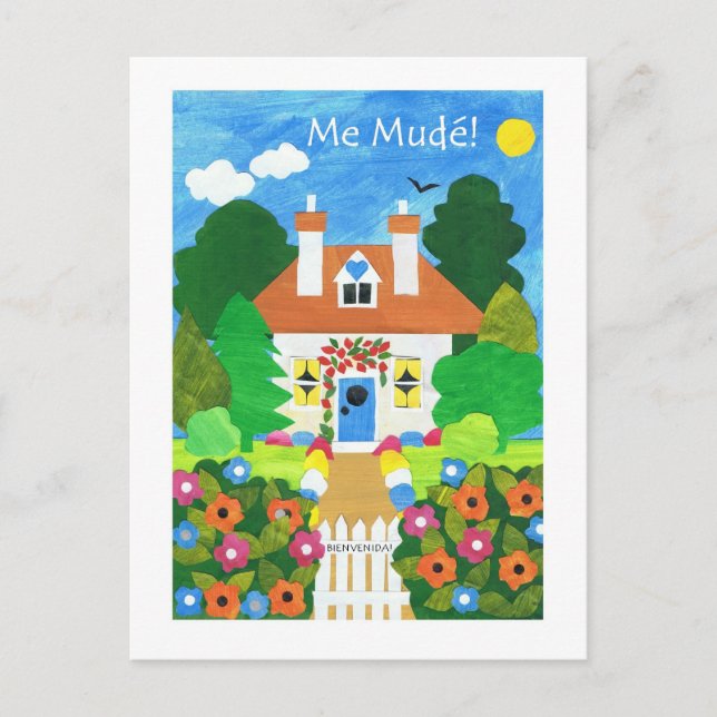 Spanische neue Adresse Ankündigung Postkarte (Vorderseite)