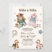 Spanische Nino o Nina Cowboy Gender Reveal