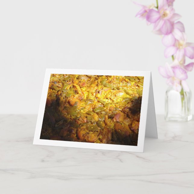 Spanische Paella Cuisine Karte (Orchidee)