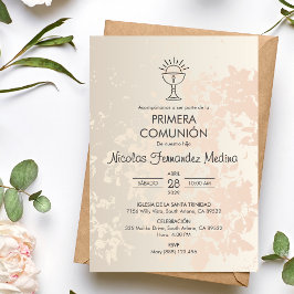 Spanische Primera Comunion Katholische Erste Kommu Einladung