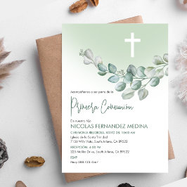 Spanische Primera Comunion Katholische Erste Kommu Einladung