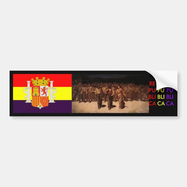 Spanische Republik Spanien Autoaufkleber (Vorne)