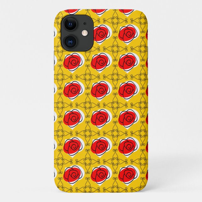 Spanische Rose Ecken Multi iPhone Gehäuse Case-Mate iPhone Hülle (Rückseite)