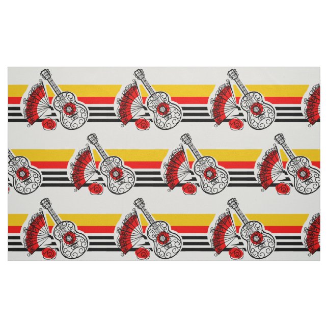 Spanische Souvenirs Classic Stripe groß Stoff (Fat Quarter (45,7 x 55,9 cm))